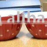 5 Pcs Stoneware Solid Color Mixing Bowl Set thumbnail-1