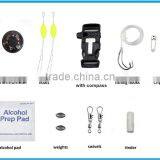 Multifunction Compass Fire Starter Outdoor Watch Survival Bracelet thumbnail-3