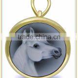 Custom Decorative Relief Miniature Resin Horse Head Cameo thumbnail-1