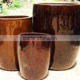 Brown Ceramic Flower Pots thumbnail-1