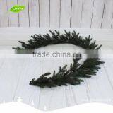 GNW CHGR-1607015 Best Selle PVC Green Grass Pine Needle Christmas Garland for Door Decoration thumbnail-2