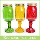 Food Grade Single Wall Goblet With Metal Lid Mug thumbnail-1