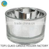 Mason Jar Drink Glasses Flared Tealight Glass Cup Purple Glass