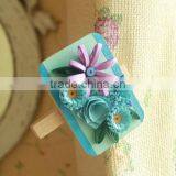 New Products 2017 China Wholesale Artificial Flower Clothespins Interior Wedding Decoration Pegs Wooden DIY Craft