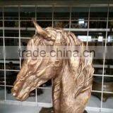 Bronze Small Horse Head Statue for Desk thumbnail-1