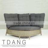 Hanna Wicker Sofa Corner- Modern Outdoor Wicker Furniture - Rattan Corner Sofa Sets thumbnail-4