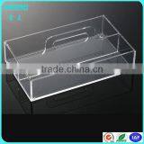 Clear Acrylic Mirror Food Tray With Handle thumbnail-2