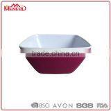 2015 Hot Selling Plastic Ware Large Two Tone Square Melamine Cereal Bowls for Kids thumbnail-1