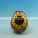 Sunflower Handpainted Mini Ceramic Vase for Home Decoration thumbnail-1