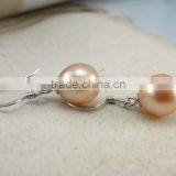 Pink 7-8mm Freshwater Pearl Jewelry Earrings thumbnail-1