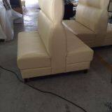 Light Yellow Restaurant Booth Seating Sofa Furniture thumbnail-2