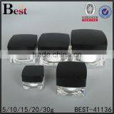 Luxury Green Purple White Color Cosmetic Jar With Lid 15ml 30ml 50ml Acrylic Cream Jar With Shiny Silver Aluminum Cap thumbnail-4