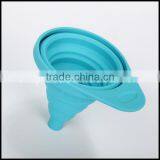 Portable Silicone Foldable Funnel Manufacturer/candy Color Silicone Folding Hopper for Sale/silicone Foldable Funnel thumbnail-3