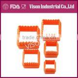 Food Safety Plastic 5 Pieces Heart Shape Cookie Cutter thumbnail-3