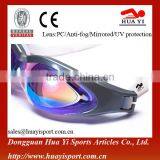 2016 Hot Selling Adult Colorful Lens Swim Goggles For Water Sports thumbnail-2
