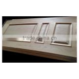 Ash Wood Veneered Moulded Hdf Door Skin Convex New Design 3 Panels thumbnail-1