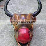 Dragon Mask Wall Hanging Decor Handmade in Nepal thumbnail-3