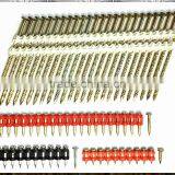 Factory High Quality Plastic Strip Nails/ 21-degree Plastic Coated Strip Nails thumbnail-2