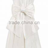 Child Bow Ivory Premium Bridesmaid Wedding Dress HSD8133 thumbnail-3