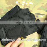 Custom Black Antislip Abrasion Proof Warm Military Half Finger Tactical Gloves thumbnail-5