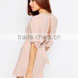 2015 Fashionable Hot Sale OEM Customized Kimono Romper With Open Back and D-ring thumbnail-1