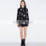 HAODUOYI Women Fashion Star Sky Printed Playsuits Slim Long Sleeve Jumpsuits thumbnail-5