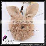 CX-E-02 Genuine Rabbit Fur Ear Lovely Elastic Hair Band thumbnail-1