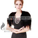 CX-B-19 Hot Sale Fashion Lady Women Mongolian Lamb Fur Shawl For Evening Dress thumbnail-3
