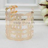 American Fashion Hollow Gold Bangles,wholesale Open Metal Bracelet Bangle for Costume thumbnail-3