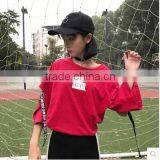 2017 Summer Letters Short Sleeve T-shirt Joker Blazer Female Students thumbnail-1