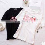 In the Summer of 2017 Cartoon T-shirt With Short Sleeves Loose Women Show Thin Coat Girlfriends thumbnail-1
