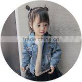 S17643A Autumn Kids Clothes Children Embroidered Denim Jacket thumbnail-3