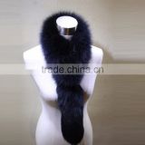 Myfur New Fashion Ladies Winter Whole Skins Genuine Navy Color Fox Fur Scarf