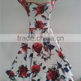 Walson Clothes New 40s 50s Lady Wiggle Vintage Retro Style Rockabilly Dress Jive Rockabilly Dress Print Floral Dress Party Dress thumbnail-5