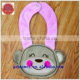 Bear Face Design Soft Terry Baby Drool Bibs thumbnail-2