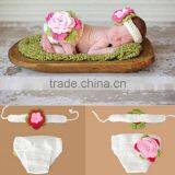 2016 Newborn Hat Cute Baby Handmade Kitted Hair Band and Hats thumbnail-6