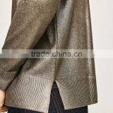 Women's Metallic Yarn Mondren Knitting Loose Sweater With High Quality thumbnail-5