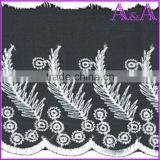 Swimming Wear Use Black Embroidery Organza Ribbon Lace thumbnail-3