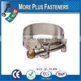 Made in Taiwan Stainless Steel German Type Hose Clamp Types of Hose Clamps T Bolt Hose Clamp thumbnail-6