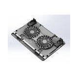 CoolFlow 730 Thin Pad Laptop Cooling Pad / Notebook Cooler With Dual 12cm Big Fans