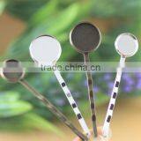 10,12,14mm Antique Bronze Silver Tone Round Tray Hair Clasp Bobby Pins For Cabochon Setting thumbnail-1