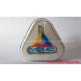 Branded promotional Ear buds triangle case