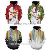 Yellow Maple Ribbon 3D Pinted Hoodies/blue n Plus Size Unisex 3D Printed Sweatshirt Hoodies/hot Sell Christmas 3D Hoodies thumbnail-3