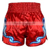 Custom made muay thai shorts / High Quality saton boxing muay thai shorts