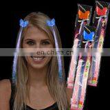 LHW-0075 Butterfly LED Flashing Fiber Optic Hair Clip