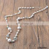 Long Fashion Freshwater Pearl Beaded Necklace Rainbow Glass Beads Necklaces Jewelry thumbnail-2