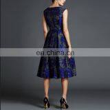 OEM Service Online Shopping New Fashion Round Neck Floral Floral Dress 2016 Elegant Women Casual Dress thumbnail-2
