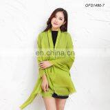2018 Hot Products Plain Solid Color Women Tassel Shawl Scarf thumbnail-3