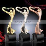 Top Market Awards Souvenir Heart Shape Metal Trophy, Military Awards Trophies
