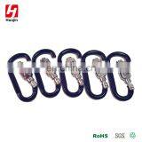 75MM Aluminum Alloy D Shape Carabiner With Coded Lock, Key Chain Clip Hook thumbnail-3